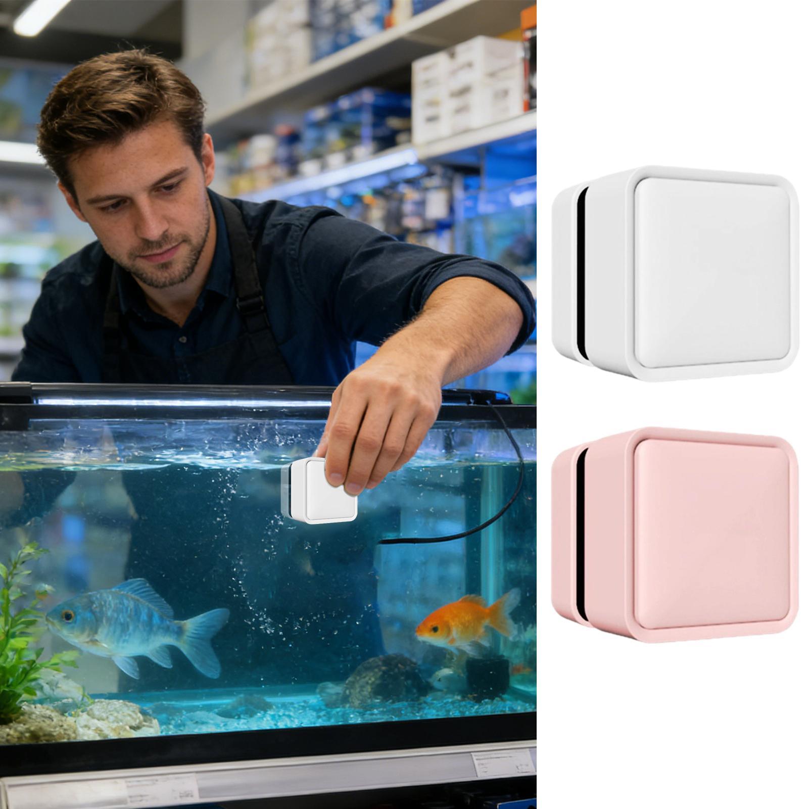 Marine Aquarium Glass Cleaner - Limpiador Magnético para Peceras, Raspador de