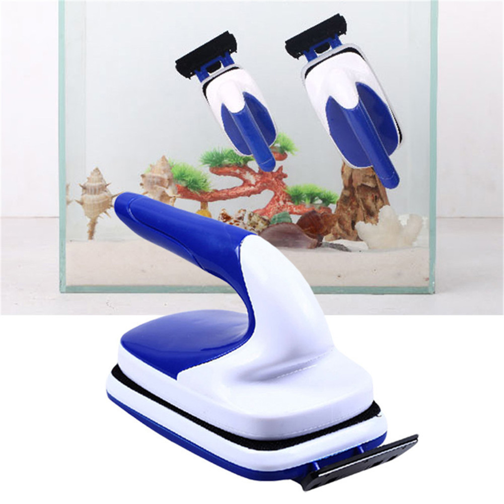 Marine Aquarium Glass Cleaner - Cepillo magnético flotante práctico para acuario,