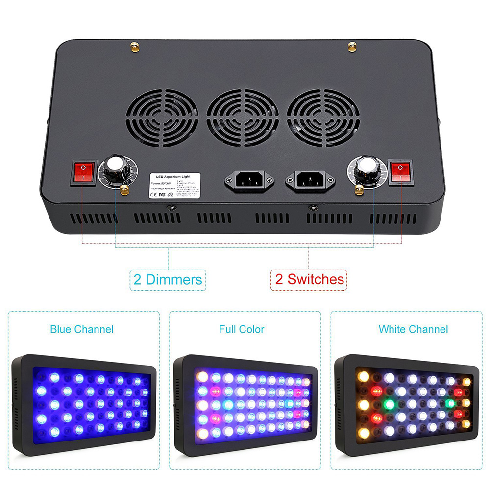 Luz LED para acuarios de 165W, - Marine Aquarium Led Lights reseña y precio