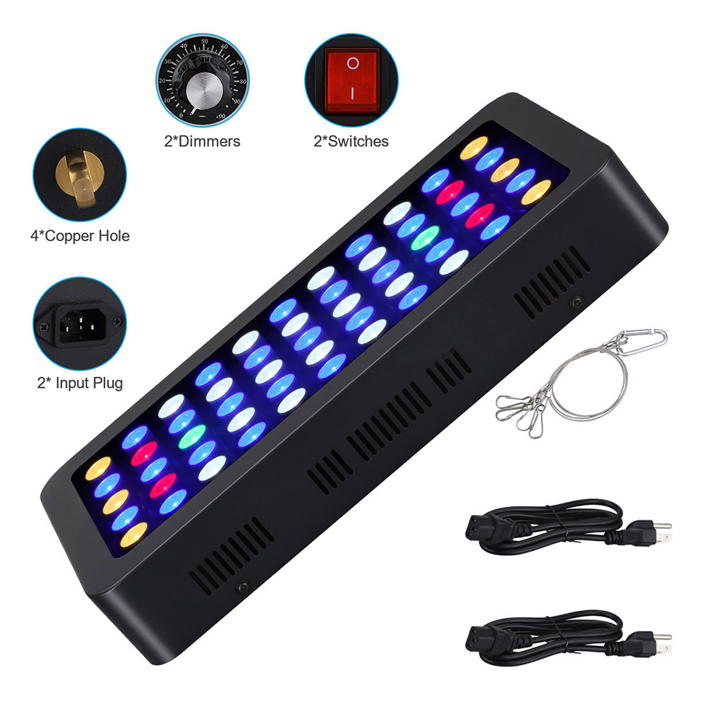 Luz LED para acuarios de 165W, - Marine Aquarium Led Lights reseña y precio