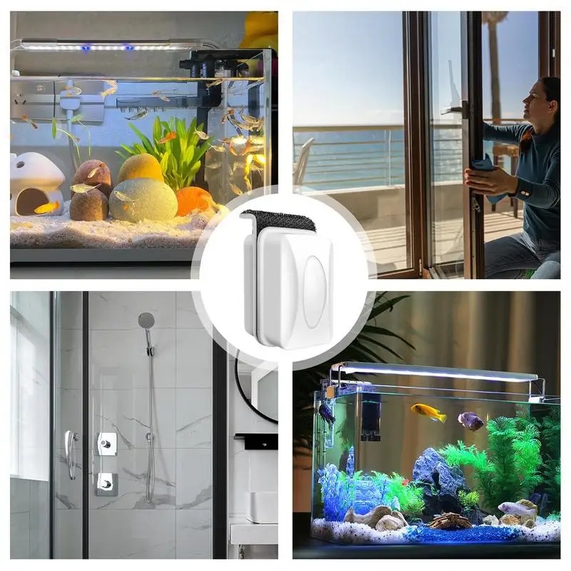 Cepillo magnético para tanque  - Marine Aquarium Glass Cleaner reseña y precio